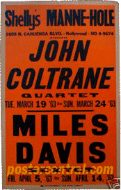 John Coltrane concert poster